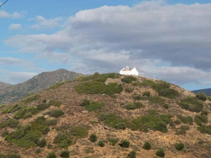 Mochlos Kreta, Mochlos: Baugrundstück mit Meerblick zu verkaufen Grundstück kaufen